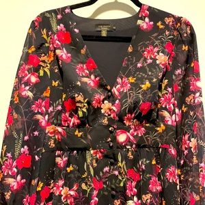 Ted Baker floral midi dress